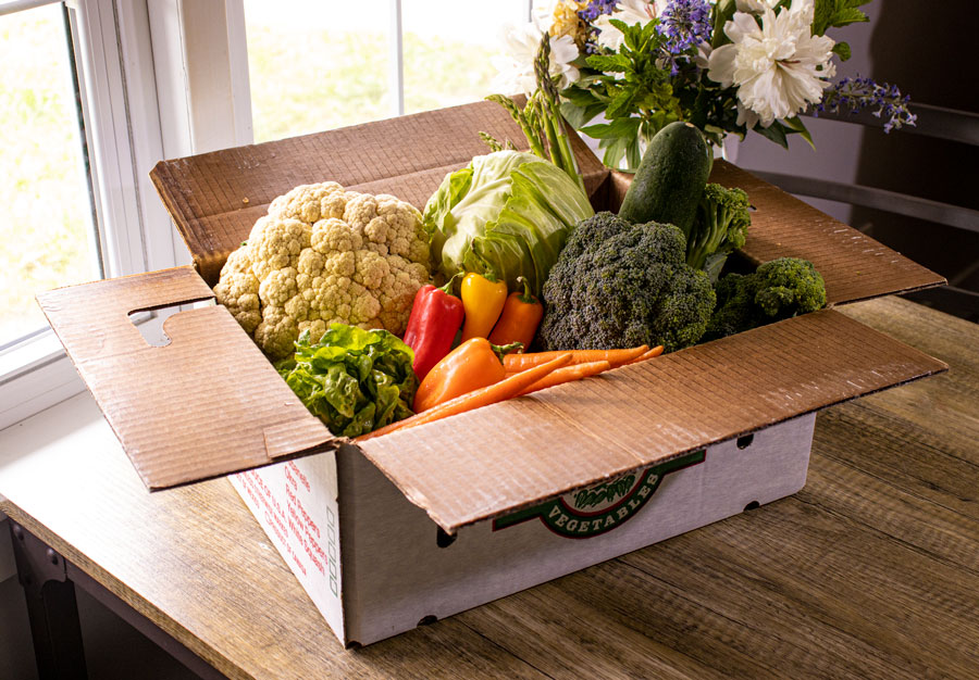 Two Produce Boxes Per Month